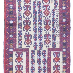 Balutsj-teppe - 129 x 77 cm - beige