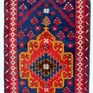 Balutsj-teppe - 130 x 82 cm - blå