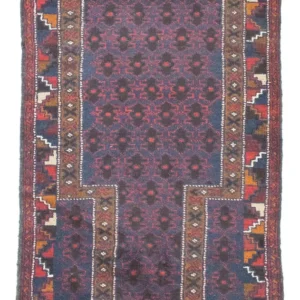 Balutsj-teppe - 130 x 79 cm - blå