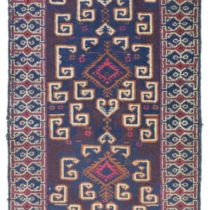 Balutsj-teppe - 130 x 80 cm - blå