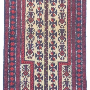 Balutsj-teppe - 130 x 75 cm - beige