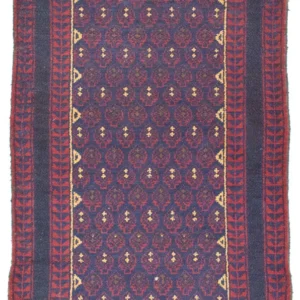 Balutsj-teppe - 131 x 81 cm - blå
