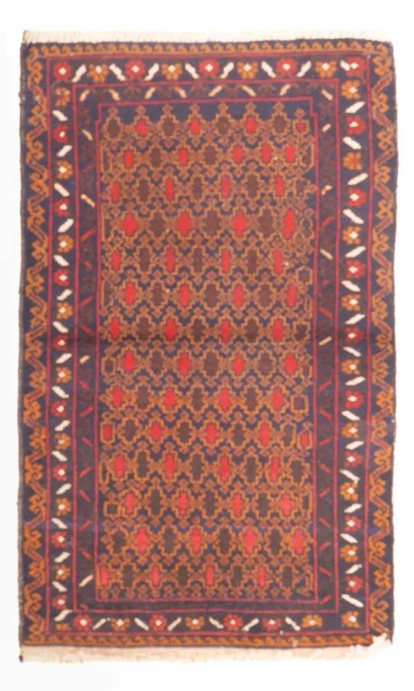 Balutsj-teppe - 131 x 71 cm - flerfarget