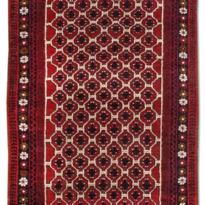 Balutsj-teppe - 131 x 79 cm - flerfarget
