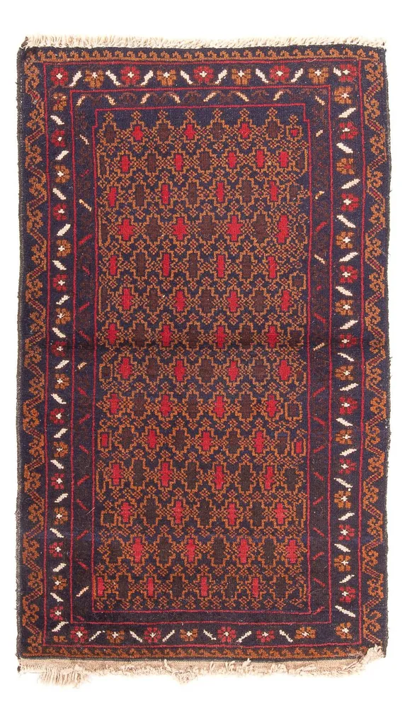 Balutsj-teppe - 131 x 72 cm - flerfarget