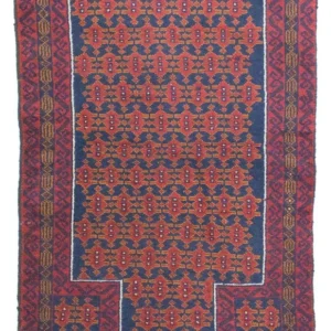 Balutsj-teppe - 132 x 78 cm - blå