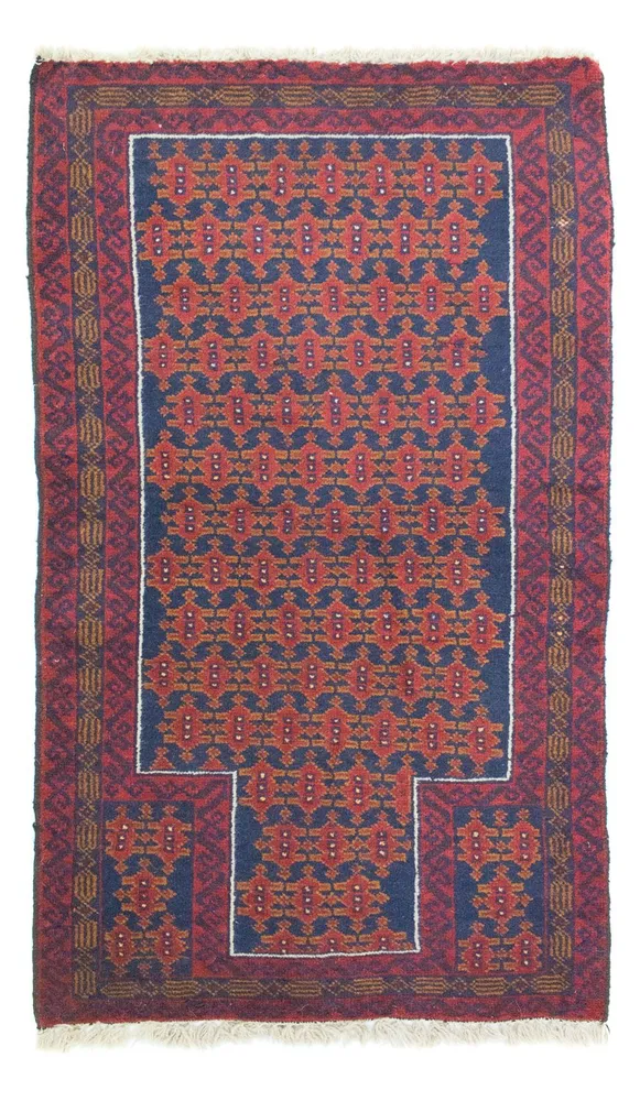 Balutsj-teppe - 132 x 78 cm - blå