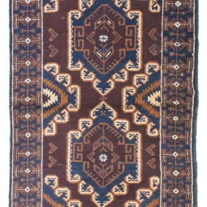 Balutsj-teppe - 132 x 85 cm - brun