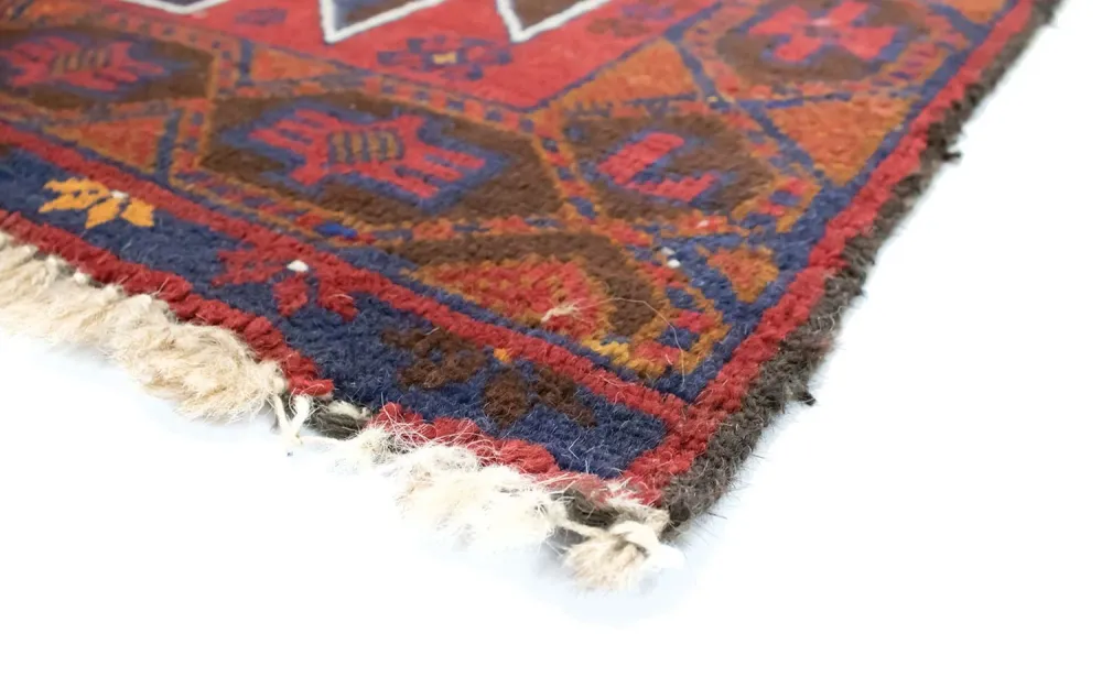 Balutsj-teppe - 133 x 79 cm - rød