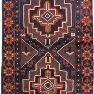 Balutsj-teppe - 134 x 79 cm - blå