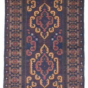 Balutsj-teppe - 134 x 81 cm - brun
