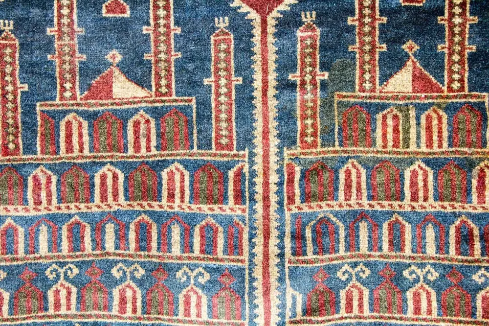Balutsj-teppe - 135 x 104 cm - flerfarget