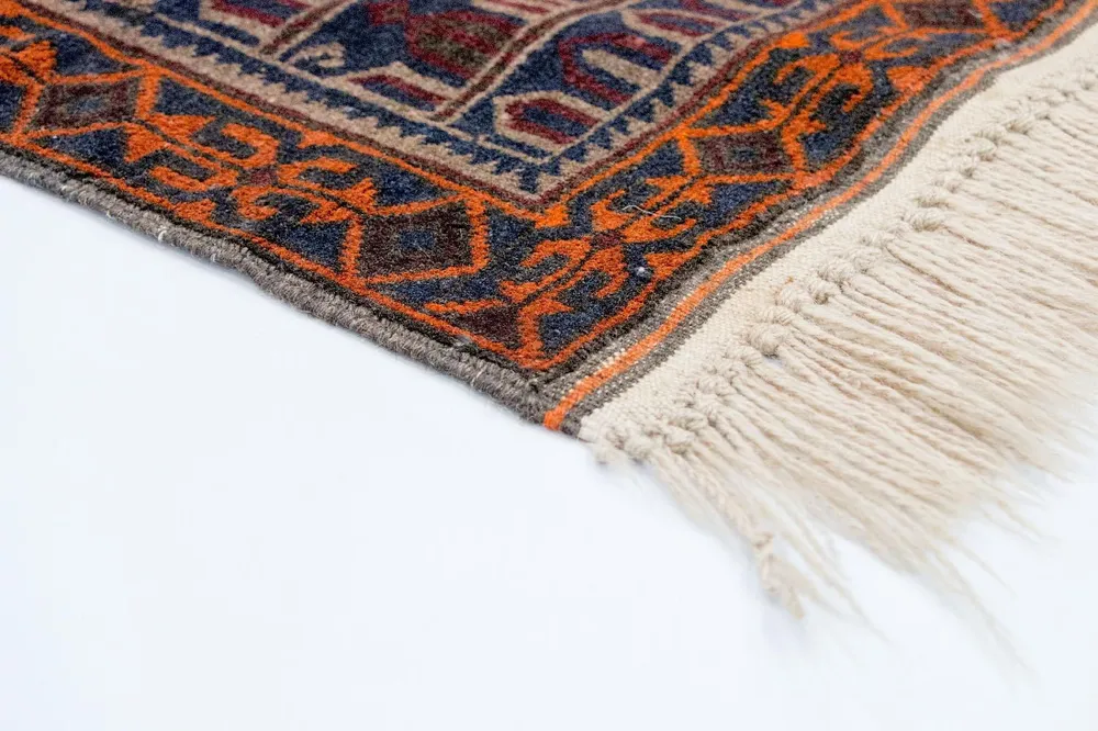 Balutsj-teppe - 135 x 104 cm - flerfarget