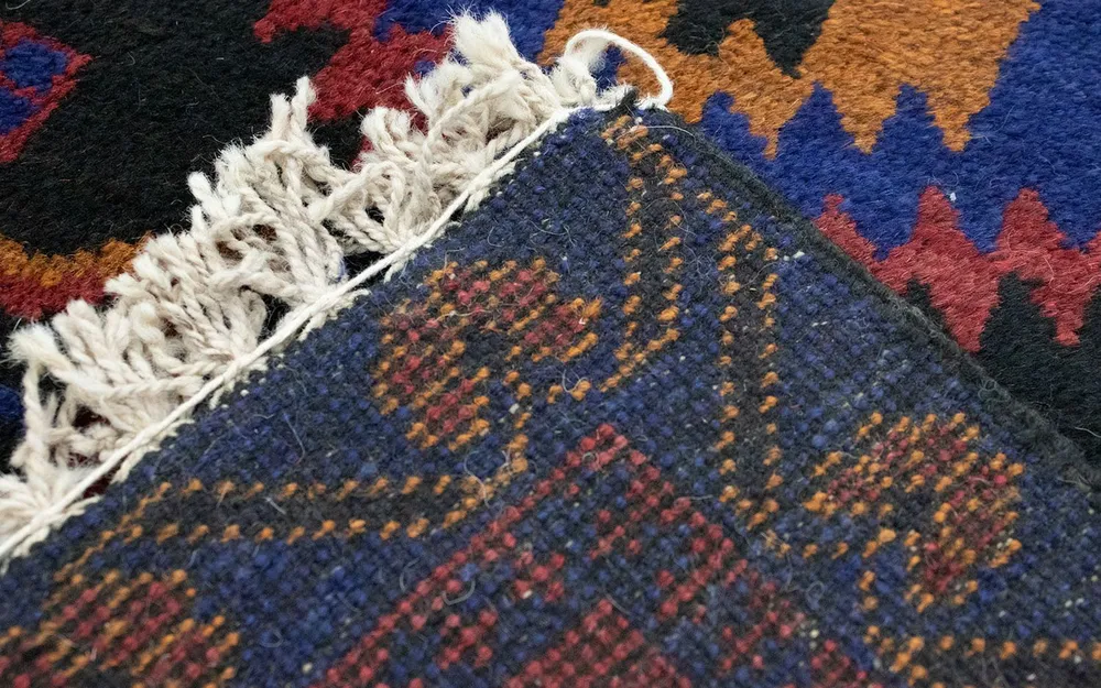 Balutsj-teppe - 135 x 81 cm - blå