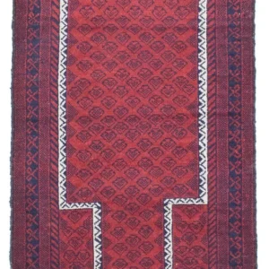 Balutsj-teppe - 135 x 79 cm - rød