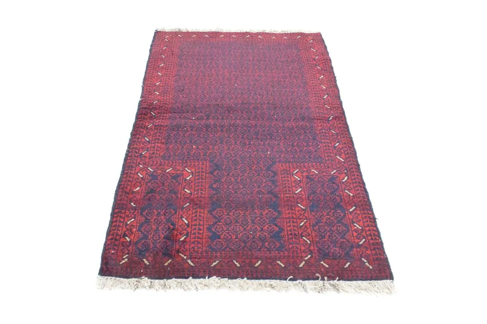 Balutsj-teppe - 135 x 83 cm - blå