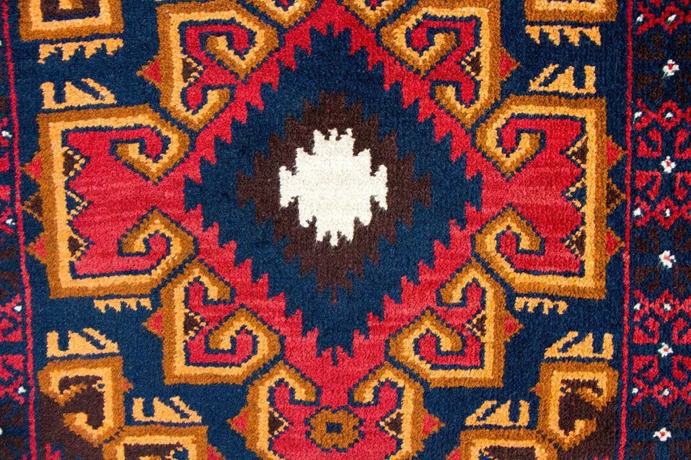 Balutsj-teppe - 135 x 73 cm - flerfarget