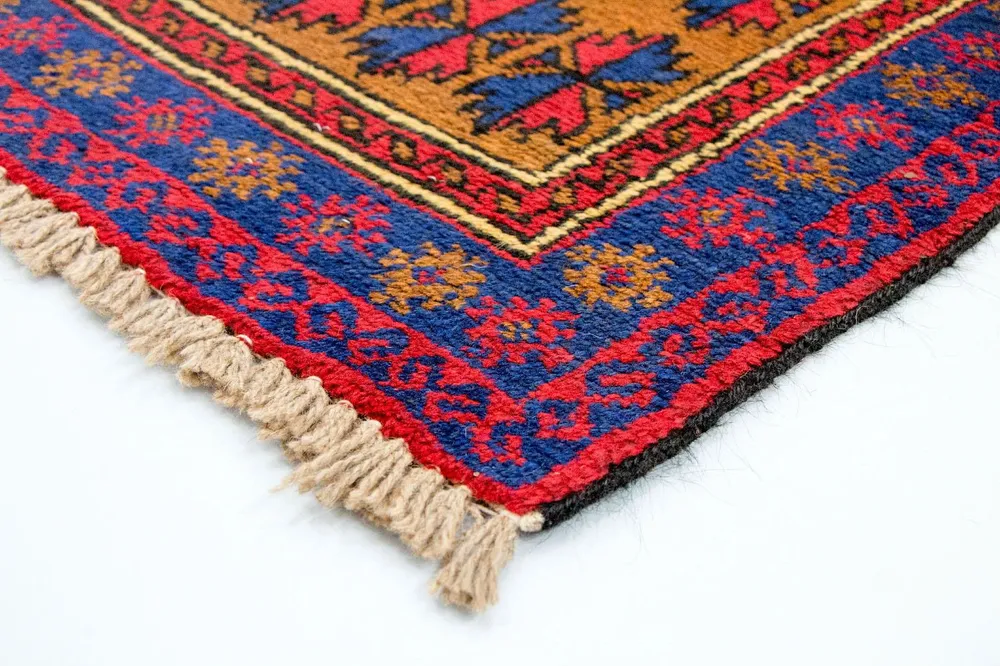 Balutsj-teppe - 135 x 75 cm - oransje