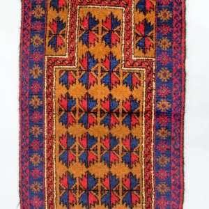 Balutsj-teppe - 135 x 75 cm - oransje