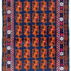 Balutsj-teppe - 136 x 77 cm - blå