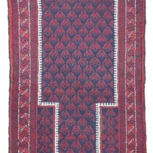 Balutsj-teppe - 136 x 80 cm - blå
