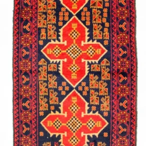 Balutsj-teppe - 136 x 80 cm - blå