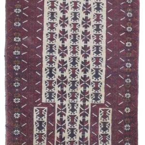 Balutsj-teppe - 136 x 81 cm - beige