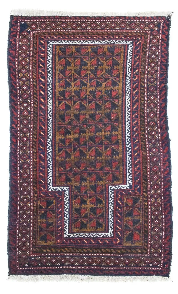 Balutsj-teppe - 136 x 83 cm - brun