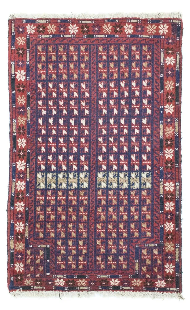 Balutsj-teppe - 136 x 82 cm - brun