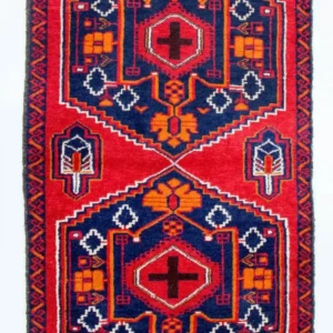 Balutsj-teppe - 136 x 80 cm - flerfarget
