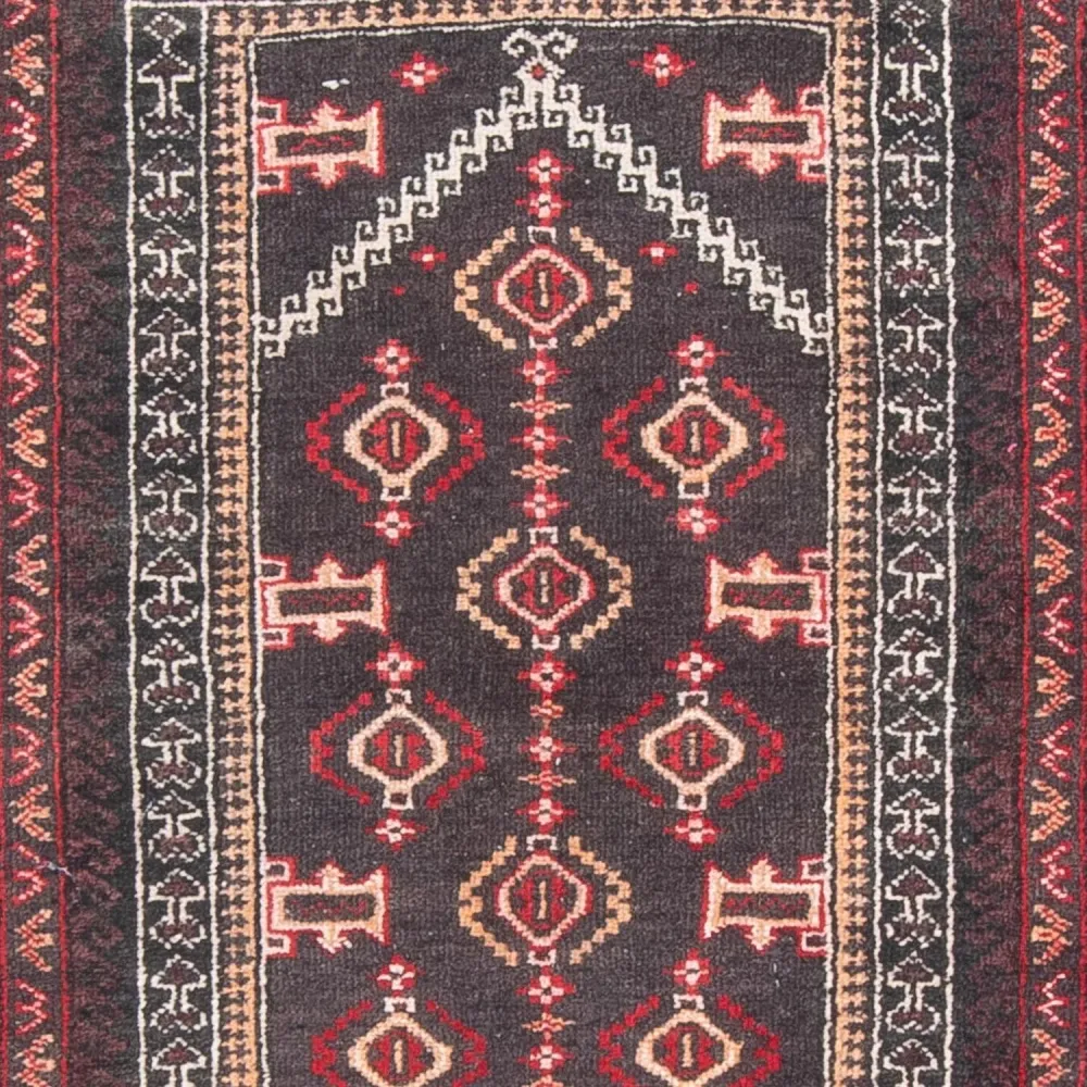 Balutsj-teppe - 136 x 90 cm - flerfarget
