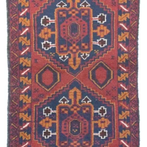 Balutsj-teppe - 136 x 79 cm - oransje