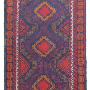 Balutsj-teppe - 137 x 81 cm - blå