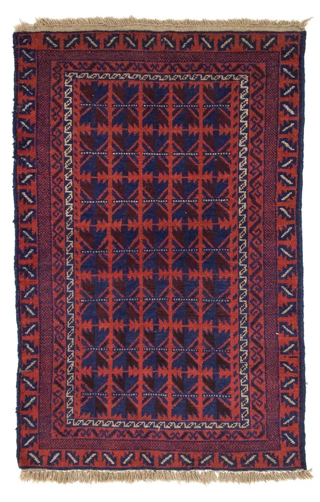 Balutsj-teppe - 137 x 84 cm - blå