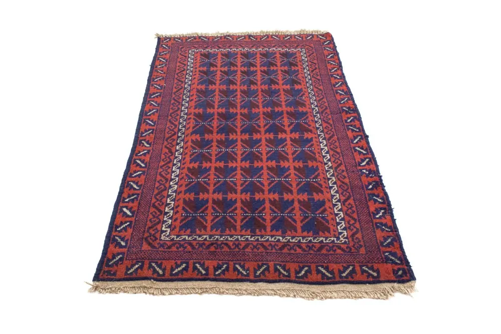Balutsj-teppe - 137 x 84 cm - blå