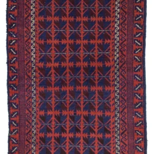 Balutsj-teppe - 137 x 84 cm - blå