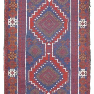 Balutsj-teppe - 138 x 79 cm - rød