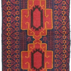 Balutsj-teppe - 138 x 78 cm - blå