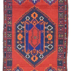 Balutsj-teppe - 138 x 79 cm - oransje
