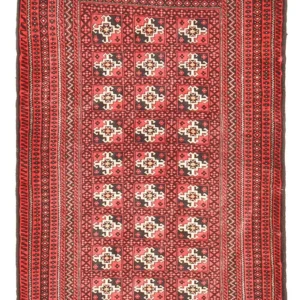 Balutsj-teppe - 140 x 100 cm - rød