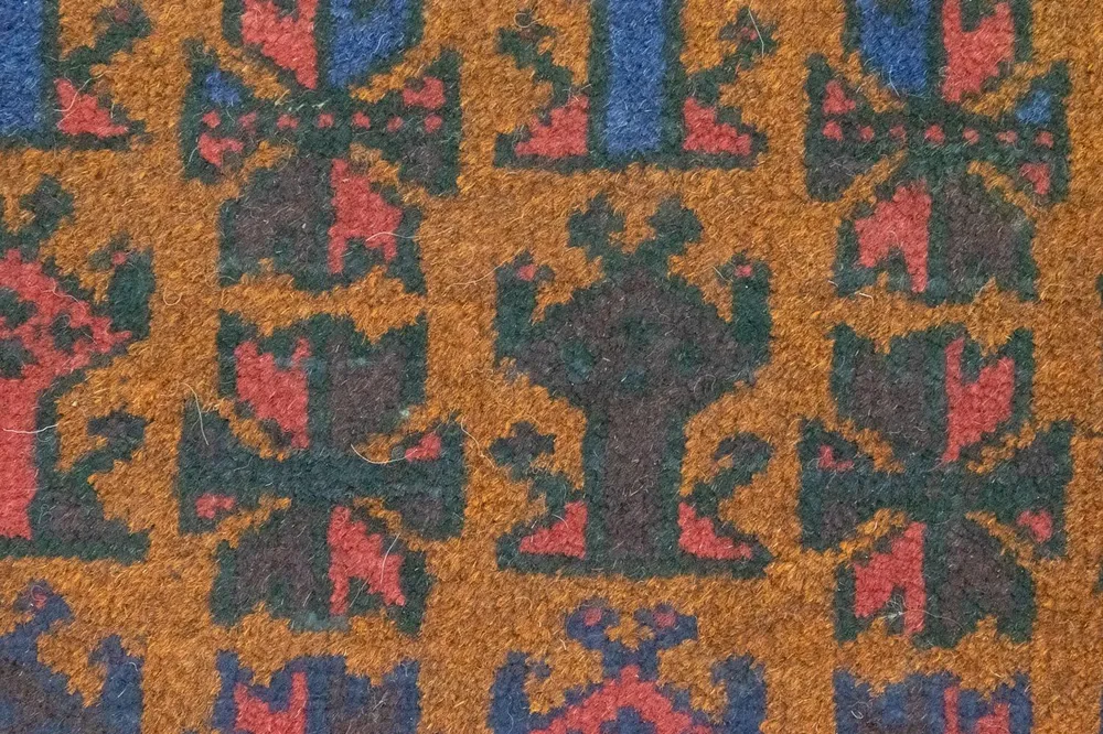 Balutsj-teppe - 140 x 76 cm - blå