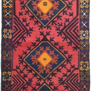 Balutsj-teppe - 140 x 82 cm - rød
