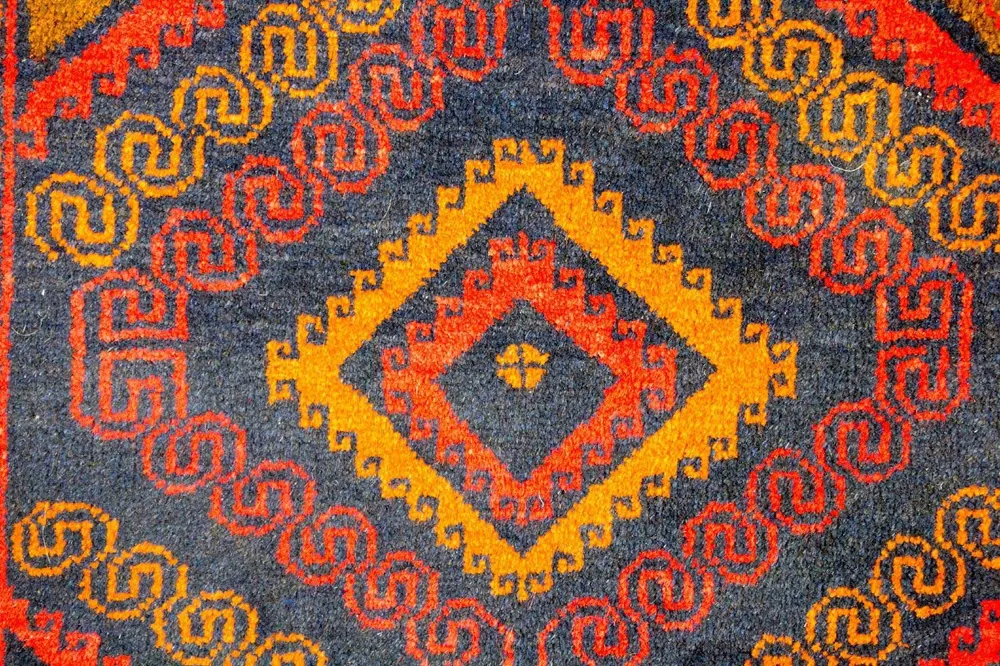 Balutsj-teppe - 140 x 79 cm - blå