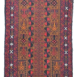 Balutsj-teppe - 140 x 86 cm - brun