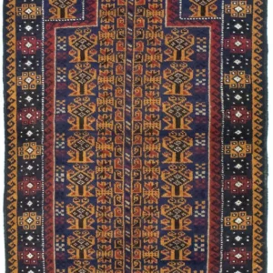 Balutsj-teppe - 140 x 80 cm - flerfarget