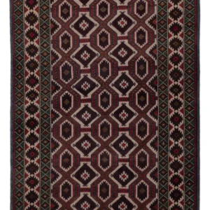 Balutsj-teppe - 140 x 90 cm - flerfarget
