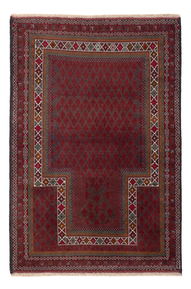 Balutsj-teppe - 140 x 90 cm - rust