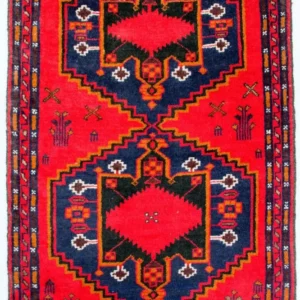 Balutsj-teppe - 141 x 92 cm - rød