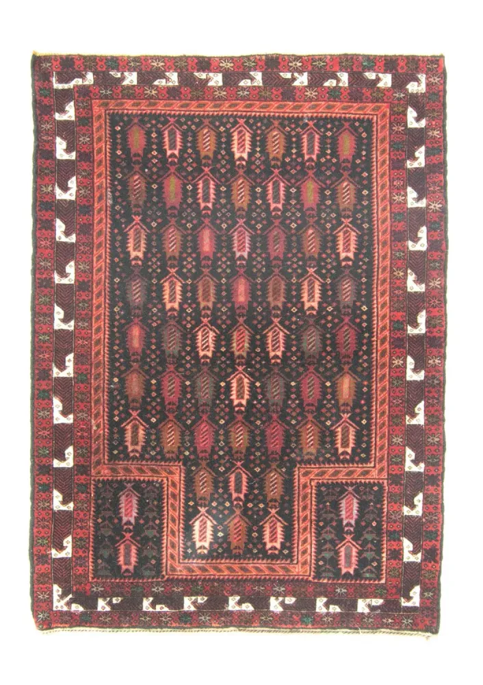 Balutsj-teppe - 145 x 100 cm - blå