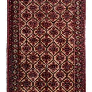 Balutsj-teppe - 146 x 84 cm - lysebrun